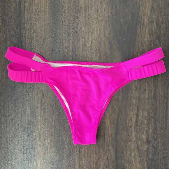 Victoria’s Secret neon hot pink color block bikini - Picture 2 of 5